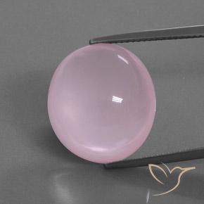 Cuarzo rosa rosa natural de 18,77 ct, corte óvalo, transparente