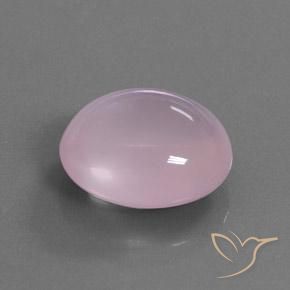 Cuarzo rosa rosa natural de 18,77 ct, corte óvalo, transparente