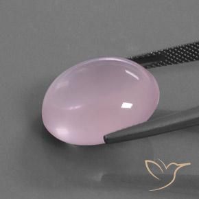 Cuarzo rosa rosa natural de 18,77 ct, corte óvalo, transparente