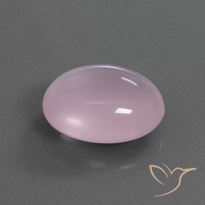 Cuarzo rosa Rosa rosado natural de 16.18 ct, Ovalada, Transparente