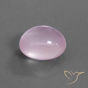 Cuarzo rosa Rosado claro natural de 26.24 ct, Ovalada, Transparente