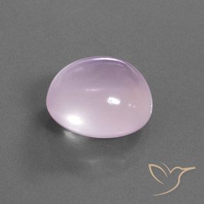Cuarzo rosa Rosado claro natural de 20.73 ct, Ovalada, Transparente