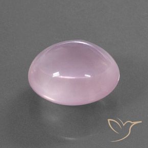 Cuarzo rosa Rosado claro natural de 19.96 ct, Ovalada, Transparente