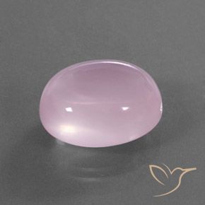 Cuarzo rosa Rosado Bubblegum natural de 17.98 ct, Ovalada, Transparente