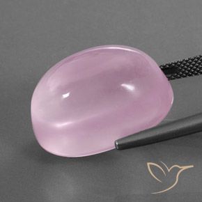 Cuarzo rosa rosa natural de 30,02 ct, corte óvalo, transparente