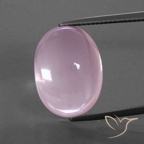 16.91ct Natural Rosado claro Cuarzo rosa, Ovalada, Transparente