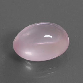 Cuarzo Rosa Rosado Bubblegum natural de 14.89 ct, Corte Óvalo, Transparente
