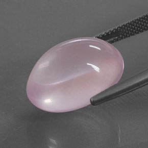 Cuarzo Rosa Rosado Bubblegum natural de 14.89 ct, Corte Óvalo, Transparente