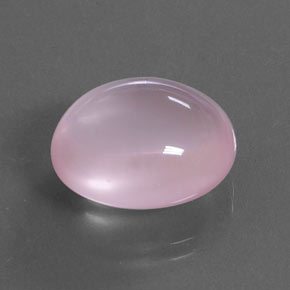 Cuarzo rosa rosa natural de 14,05 ct, corte óvalo, transparente