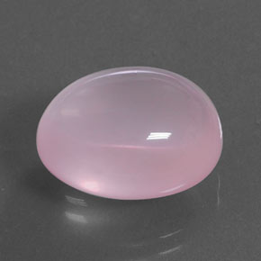 Cuarzo rosa rosa natural de 14,01 ct, corte óvalo, transparente