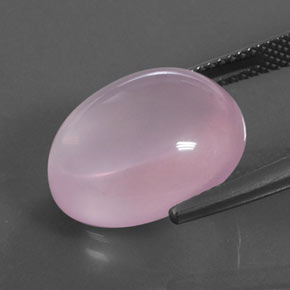 Cuarzo rosa rosa natural de 14,01 ct, corte óvalo, transparente