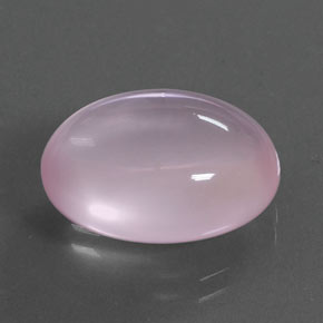 Cuarzo Rosa Rosado claro natural de 12.59 ct, Corte Óvalo, Transparente