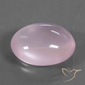 Cuarzo rosa Rosado claro natural de 13.83 ct, Ovalada, Transparente