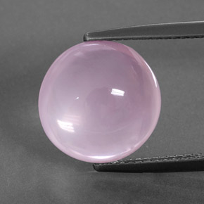 Cuarzo rosa rosa natural de 7,23 ct, corte redondo, transparente