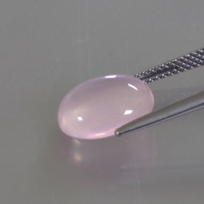 Cuarzo Rosa Rosa natural de 4.47 ct, Corte Óvalo, Transparente