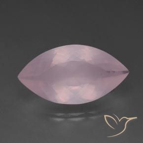 20.36ct Natural Rosado medio Cuarzo rosa, Marquesa, Transparente