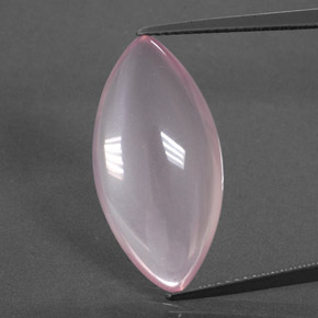 Cuarzo Rosa Rosado Bubblegum natural de 12.65 ct, Marquesa, Transparente