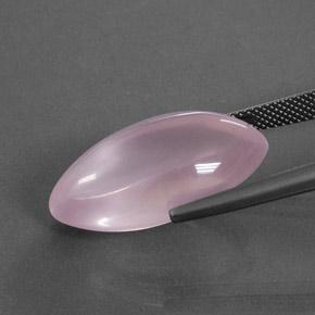 Cuarzo Rosa Rosado medio natural de 18.96 ct, Marquesa, Transparente