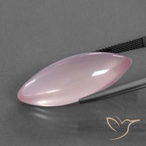 Cuarzo rosa Rosado rosa medio natural de 21.90 ct, Marquesa, Transparente