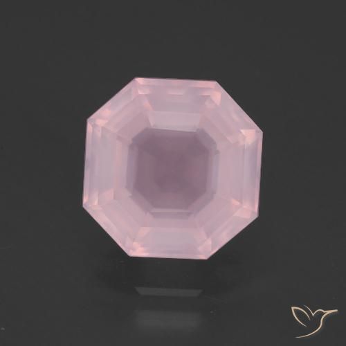 4.12ct Natural Rosa rosado Cuarzo rosa, corte esmeralda, Transparente