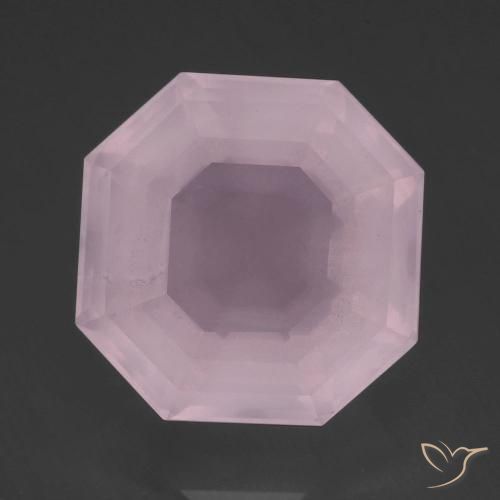 14.53ct Natural Rosa rosado Cuarzo rosa, corte esmeralda, Transparente