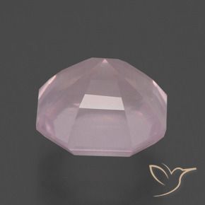 Cuarzo rosa Rosado rosa muy claro natural de 4.74 ct, Corte Octágono / Esmeralda, Transparente