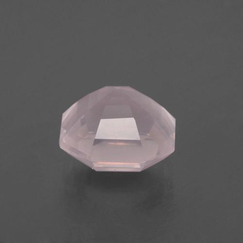 Cuarzo Rosa Rosado rosa muy claro natural de 2.71 ct, corte esmeralda, Transparente