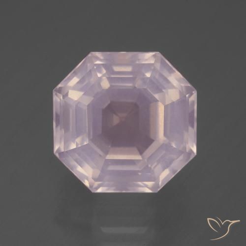 7.88ct Natural Rosado claro Cuarzo rosa, corte esmeralda, Transparente
