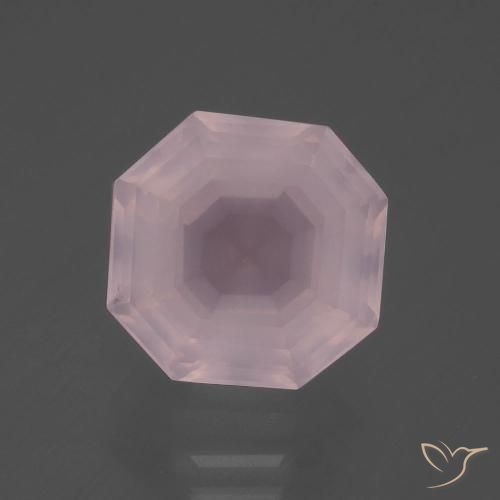 7.14ct Natural Rosado claro Cuarzo rosa, corte esmeralda, Transparente