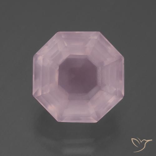 7.64ct Natural Rosa rosado Cuarzo rosa, corte esmeralda, Transparente