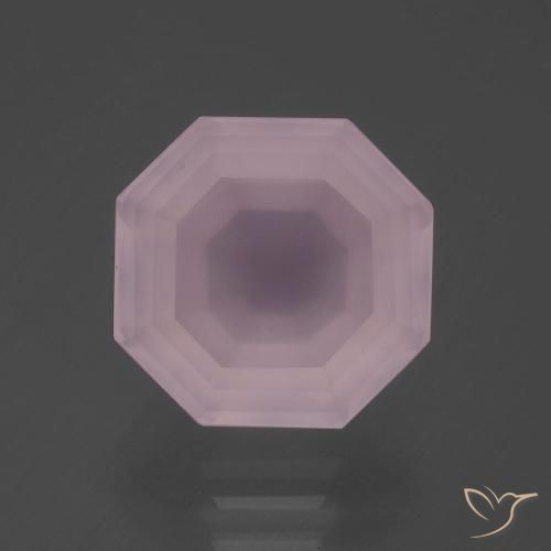 7.34ct Natural Rosado claro Cuarzo rosa, corte esmeralda, Transparente