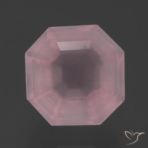 5.18ct Natural Rosado rosa medio Cuarzo rosa, corte esmeralda, Transparente