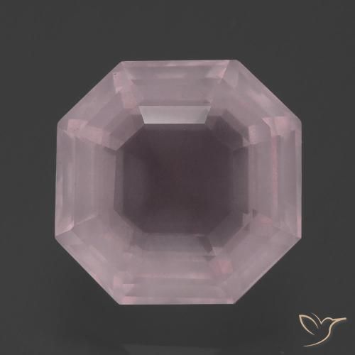 5.34ct Natural Rosado claro Cuarzo rosa, corte esmeralda, Transparente