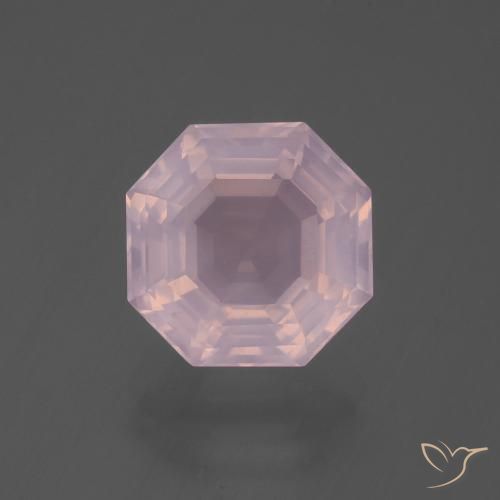 5.94ct Natural Rosa rosado Cuarzo rosa, corte esmeralda, Transparente