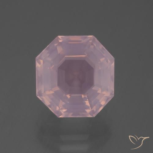 5.77ct Natural Rosa rosado Cuarzo rosa, corte esmeralda, Transparente