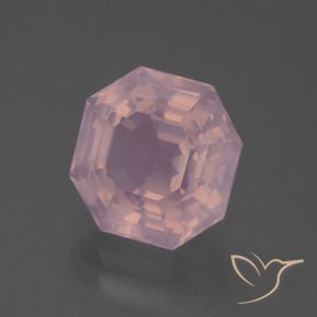 Cuarzo rosa Rosa rosado natural de 5.77 ct, Corte Octágono / Esmeralda, Transparente