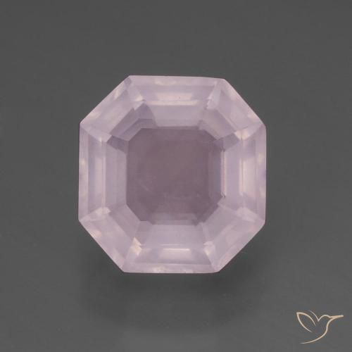 6.48ct Natural Rosado Bubblegum Cuarzo rosa, corte esmeralda, Transparente