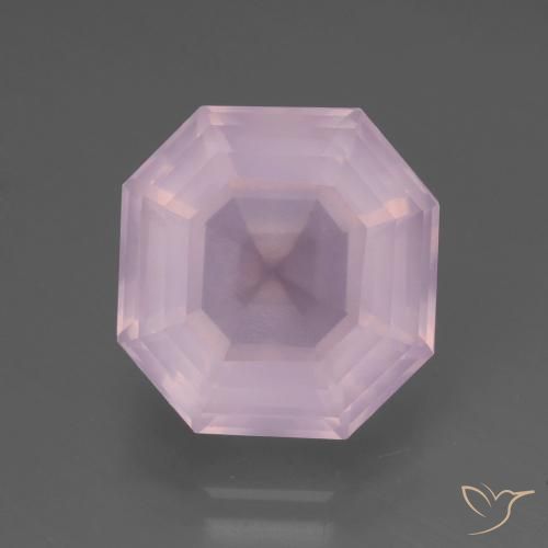 8.48ct Natural Rosado Bubblegum Cuarzo rosa, corte esmeralda, Transparente