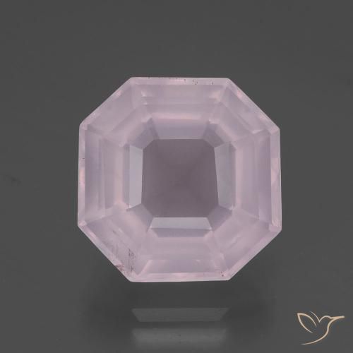 9.44ct Natural Rosado claro Cuarzo rosa, corte esmeralda, Transparente