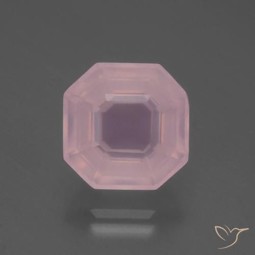 5.99ct Natural Rosado vívido Cuarzo rosa, corte esmeralda, Transparente