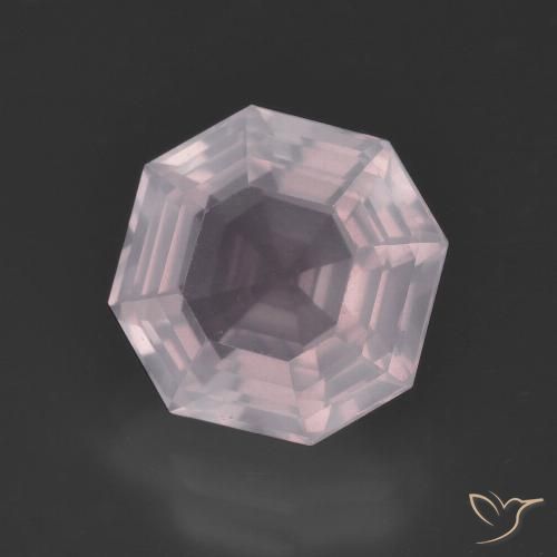 4.22ct Natural Rosado claro Cuarzo rosa, corte esmeralda, Transparente