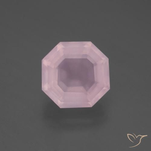 4.07ct Natural Rosado claro Cuarzo rosa, corte esmeralda, Transparente