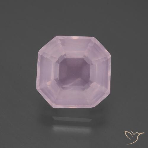 5.64ct Natural Rosado Bubblegum Cuarzo rosa, corte esmeralda, Transparente