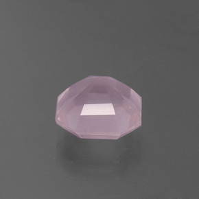 Cuarzo rosa rosa natural de 3,24 ct, corte esmeralda, transparente