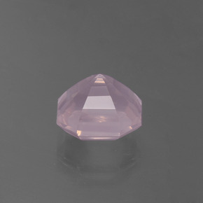Cuarzo rosa rosa natural de 3,29 ct, corte esmeralda, transparente