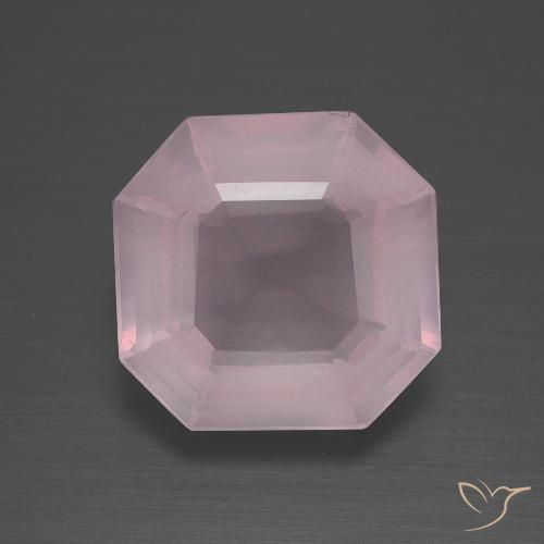 4.83ct Natural Rosa rosado Cuarzo rosa, corte esmeralda, Transparente
