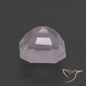 Cuarzo rosa Rosado rosa muy claro natural de 3.57 ct, Corte Octágono / Esmeralda, Transparente