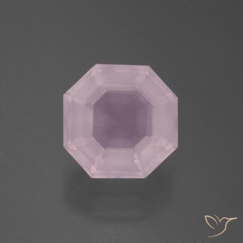 3.75ct Natural Rosado Bubblegum Cuarzo rosa, corte esmeralda, Transparente