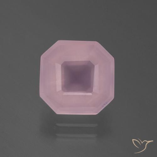 3.29ct Natural Rosa rosado Cuarzo rosa, corte esmeralda, Transparente