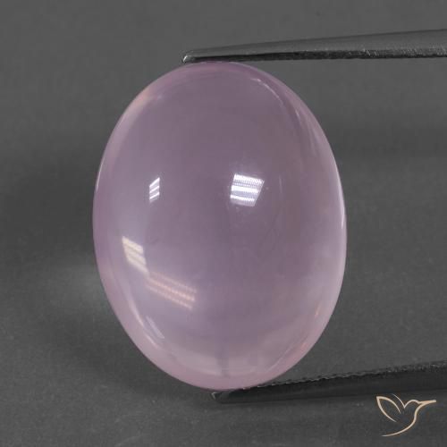 Cuarzo rosa rosa natural de 14,42 ct, corte óvalo, transparente